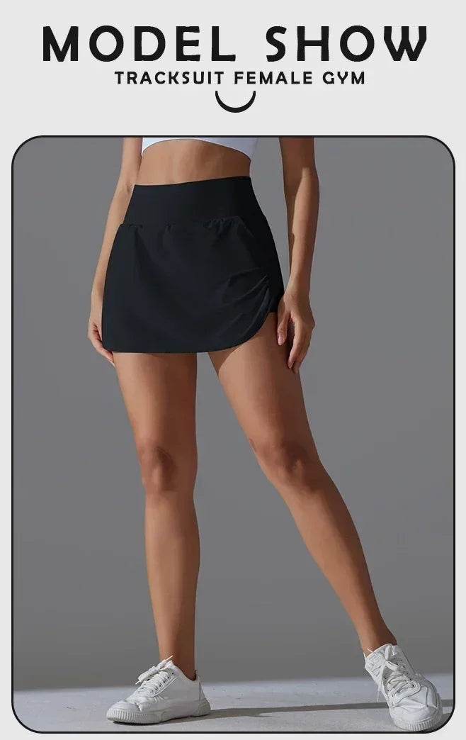 Una-Shop High Waist Pockets Yoga Shorts for Women Sports Push Up Workout Clothes Leggings for Fitness Sportswear for Gym Pants